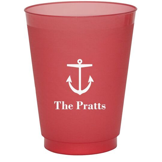 Nautical Anchor Colored Shatterproof Cups
